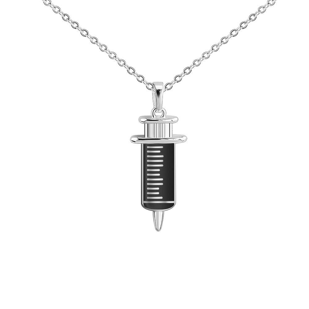 Men And Women Individual Fashion Gold Syringe Pendant