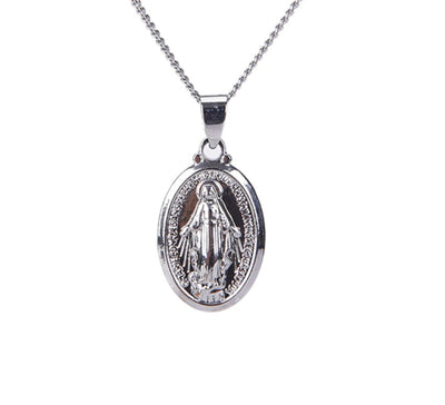 Virgin Mary Necklace Christmas Gifts Silve Gold