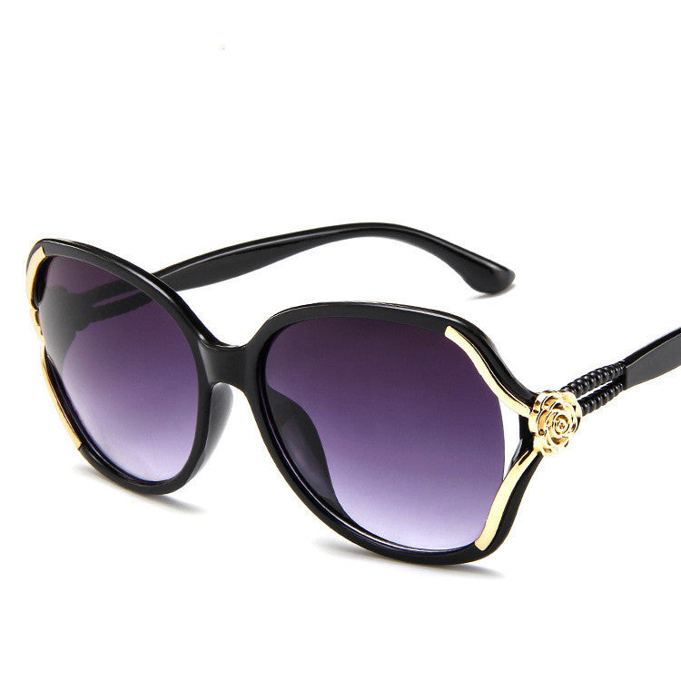 Ladies Sunglasses European and American Flower Sunglasses