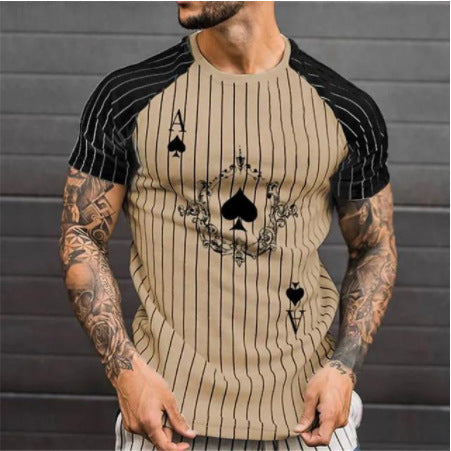 Men's Loose Round Neck Short Sleeve