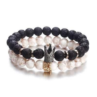 Fashion Lava Natural Stone Beads Bracelet For Women