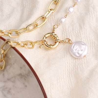 Baroque Alien Pearl Pendant Necklace