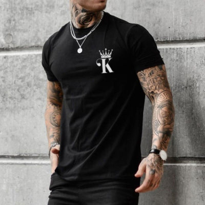 Men's Loose Round Neck Short Sleeve