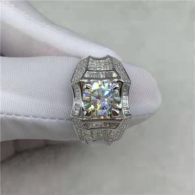 European and American luxury micro diamond jewelry ring