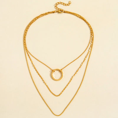 Circle Necklace Clavicle Chain Necklace Women