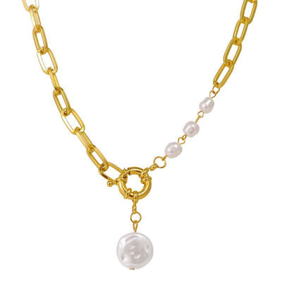 Baroque Alien Pearl Pendant Necklace