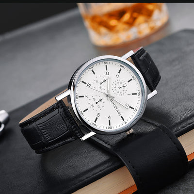 Men's Fashion Simple Belt Quartz Watch