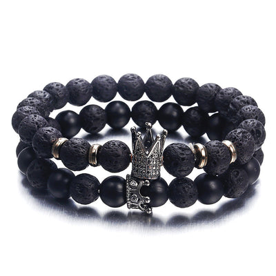 Fashion Lava Natural Stone Beads Bracelet For Women