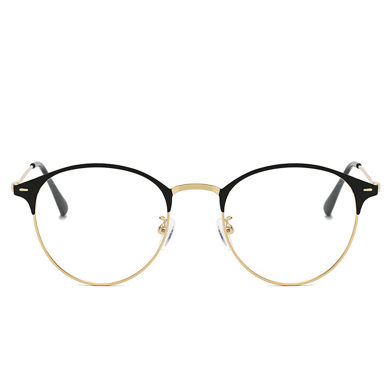 Fashion Metal Retro Plain Glasses