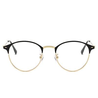 Fashion Metal Retro Plain Glasses