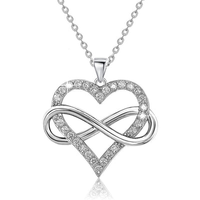 Unlimited Love Necklace Women Wrapped Love Valentine's Day Gifts All Match High-grade Can Not Be Dropped Collarbone Chain