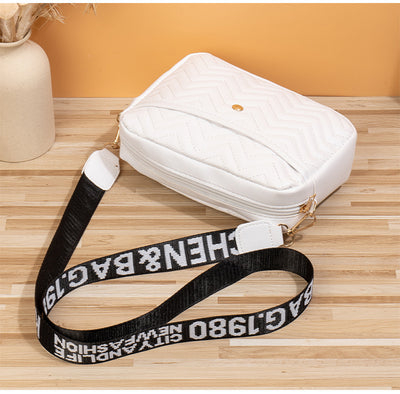 Wave Pattern Ribbon Cross Body Camera Bag