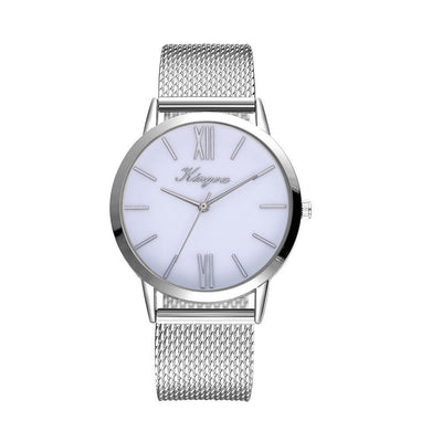 Fashion Simple Ladies Mesh Strap Quartz Watch